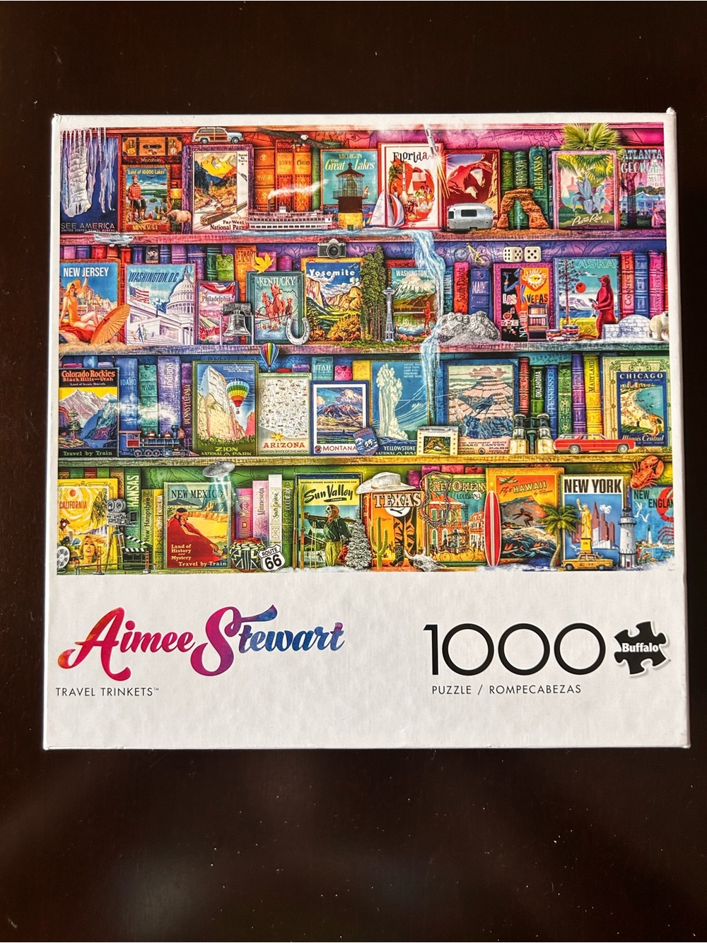 Aimee Stewart Travel Trinkets 1000-Piece Jigsaw Puzzle